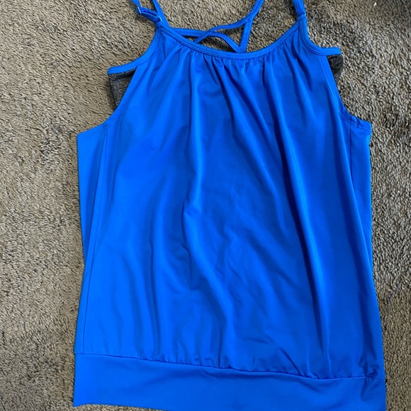 Blue Workout Shirt - Picture 1 of 2